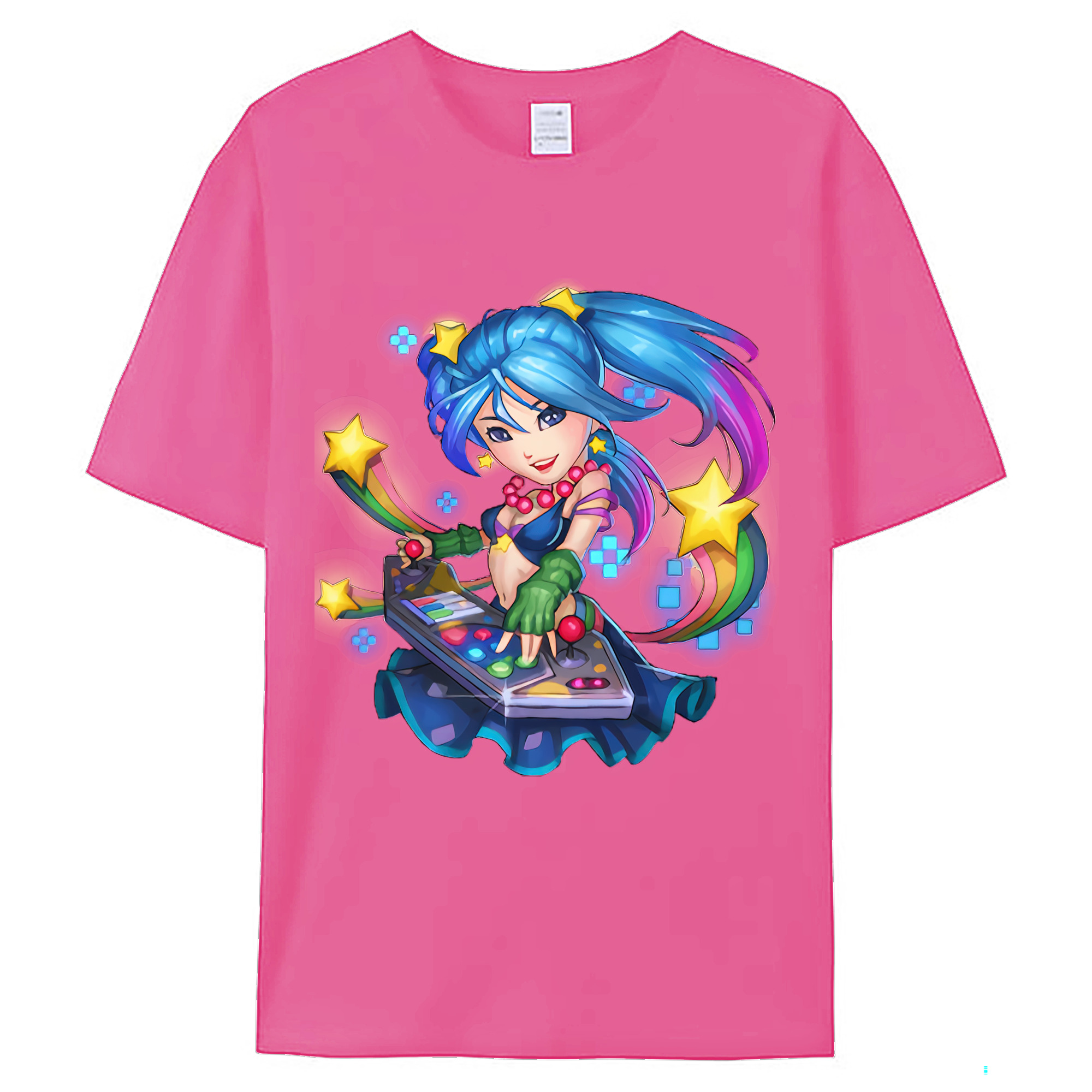 （画像用） リーグ・オブ・レジェンド League of Legends LOL レディースカジュアルプリントTシャツ（綿100％）